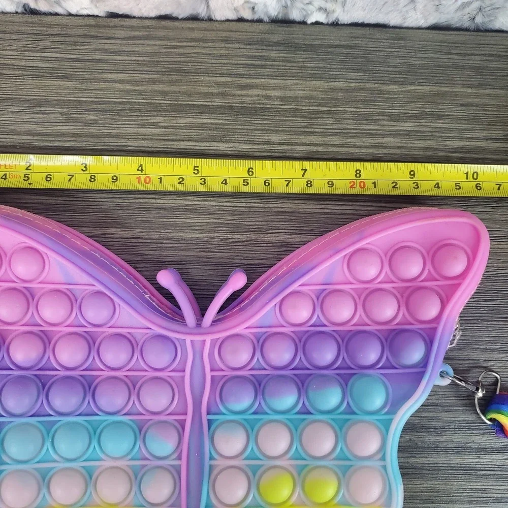 Pastel Butterfly Shaped Purse Bag + Mini Relief Stress Sensory Fidget Toys